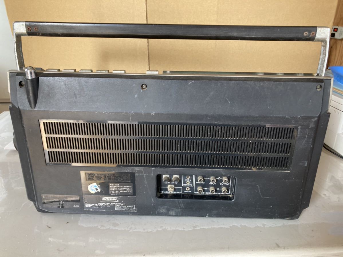 SUPERSCOPE スーパースコープ CRS-5000 3HEADラジカセ ジャンク