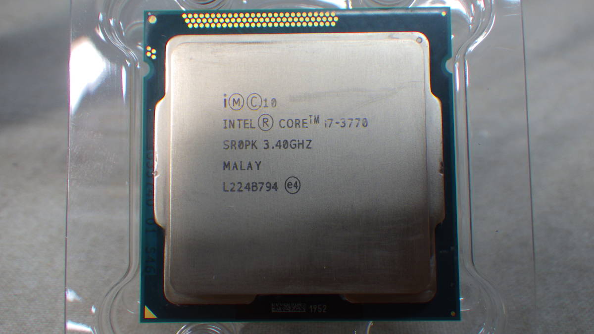 Core | Intel i7-3770 CPU - SR0PK LGA1155 i7 H2 ソケット デスクトップ 0 3.4GHz intel 5GT&frasl;s