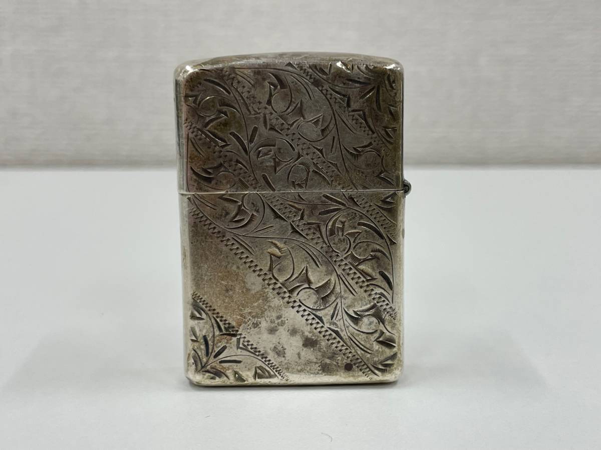 T50223】zippo ジッポー ライター 純銀 1993 STERLING USA 喫煙グッズ