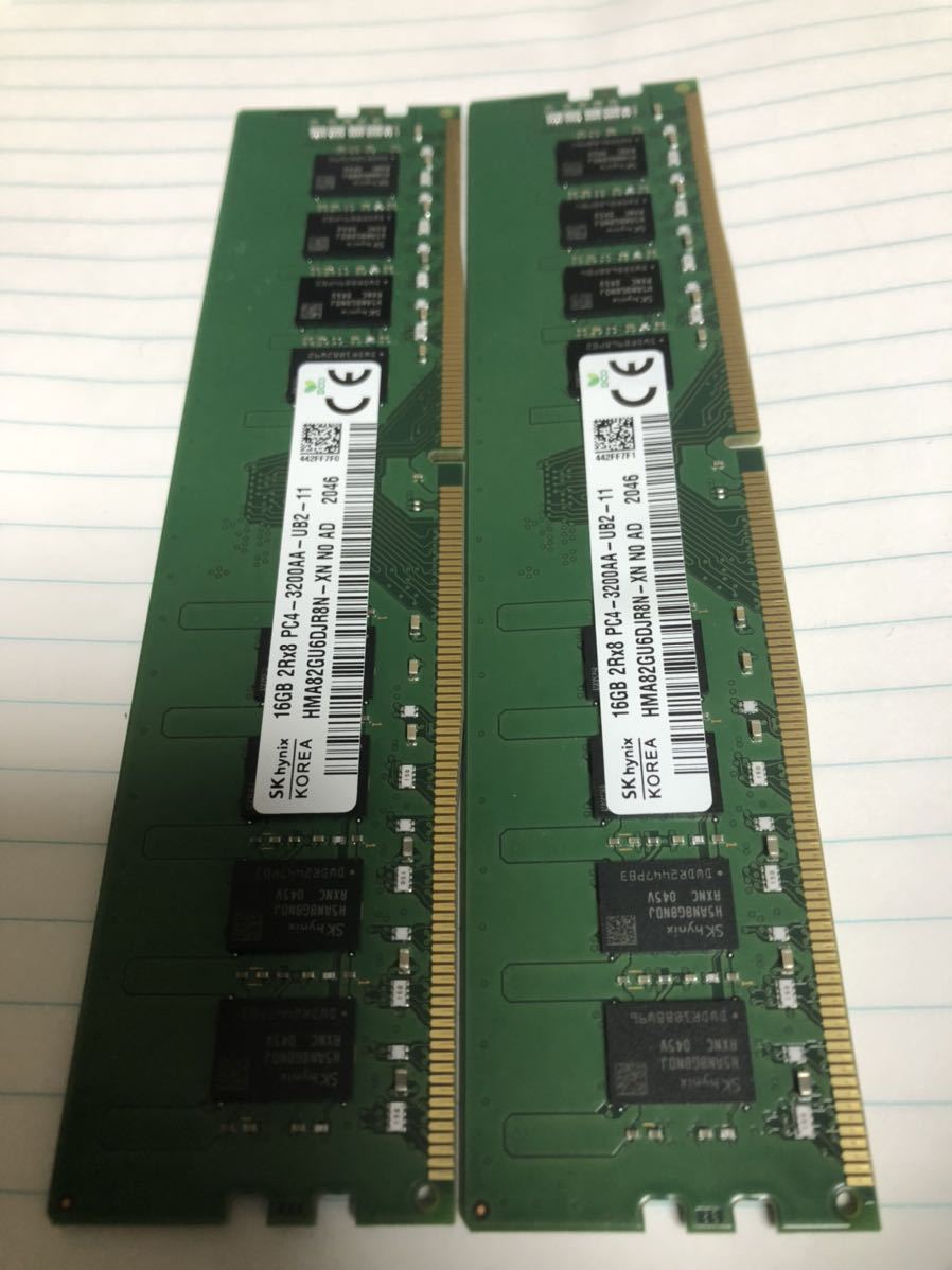 【定番人気，新作登場】 sk PC4-3200AA 16GB 2枚 32GB DDR4(DIMM)｜売買されたオークション情報、yahooの商品情報をアーカイブ公開 - オークファン DIMM