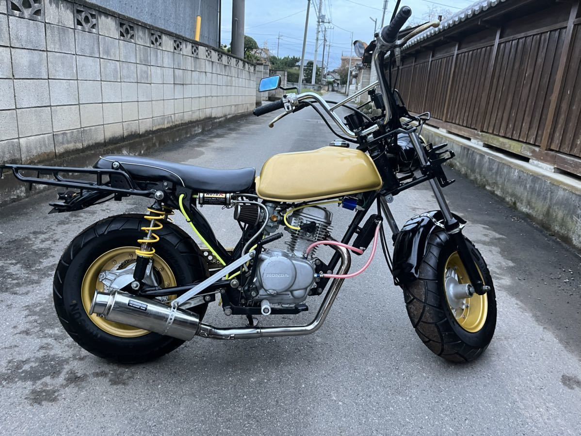 ホンダ R&P CY50 実動車 ビームスマフラー カスタムベース (検 エイプ モンキー ゴリラ CB50 BEAMS ホンダ R&amp;P R－EVO ヒートチタン 50★EG快調！カスタム車★BEAMSマフラー★