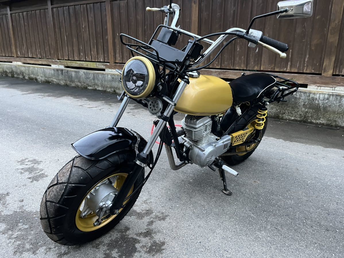ホンダ R&P CY50 実動車 ビームスマフラー カスタムベース (検 エイプ モンキー ゴリラ CB50 BEAMS ホンダ R&amp;P R－EVO ヒートチタン 50★EG快調！カスタム車★BEAMSマフラー★