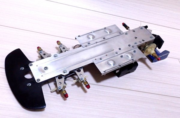 1/10 タミヤ 旧車 当時物 タイレルP34 シックスホイーラー シャーシ