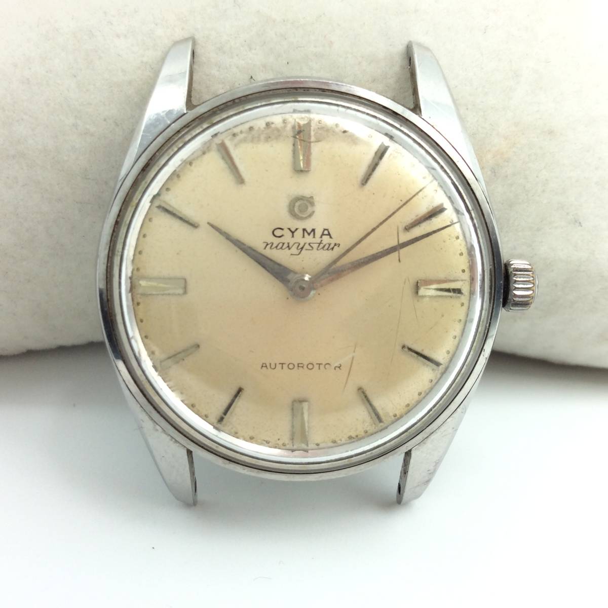 BB61◎ 腕時計 手巻き 稼働 CYMA シーマ navystar ネイビースター  
