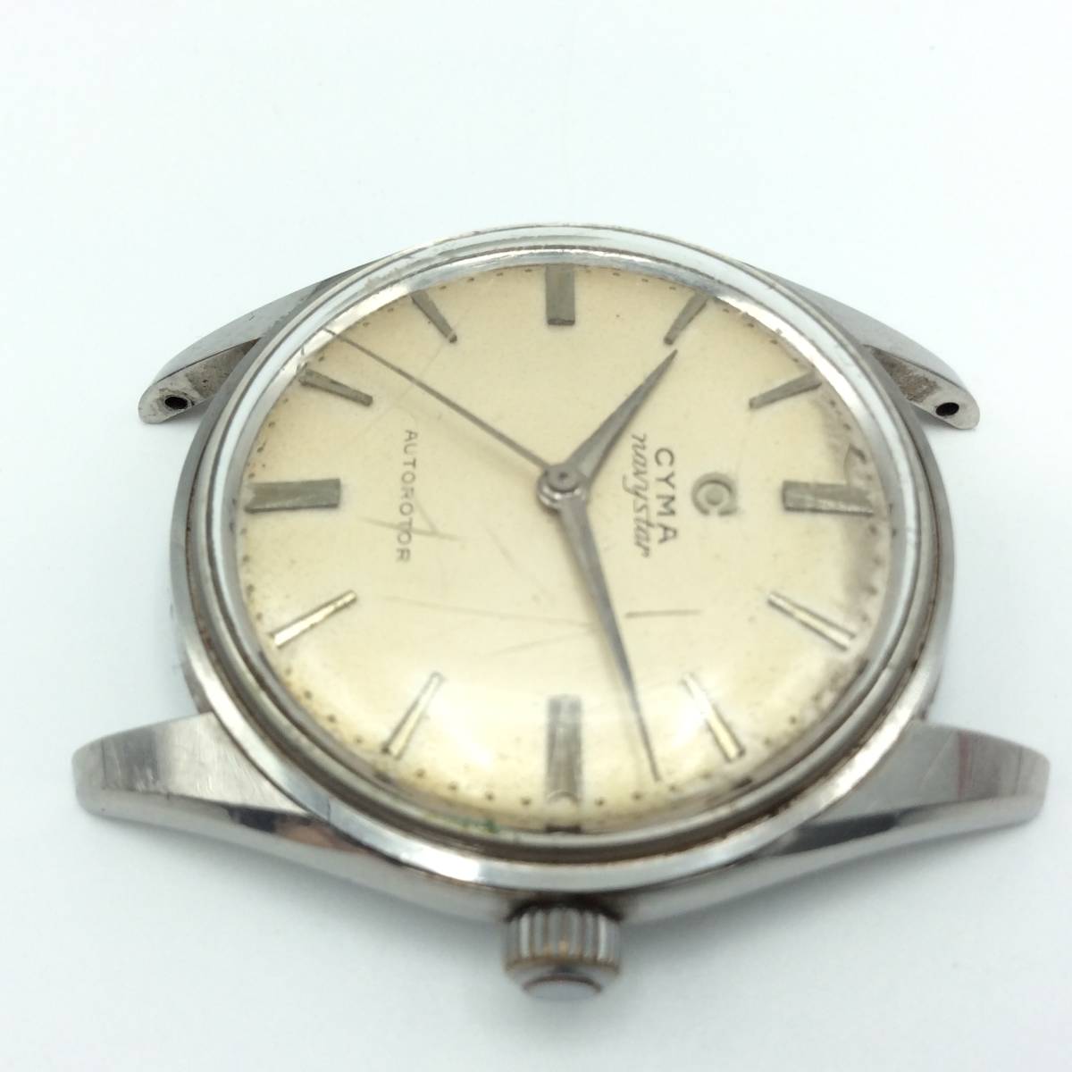 BB61◎ 腕時計 手巻き 稼働 CYMA シーマ navystar ネイビースター  