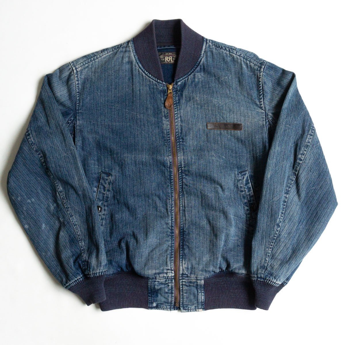 RRL INDIGO DENIM FLIGHT JACKET フライトジャケット RRL INDIGO DENIM FLIGHT JACKET フライトジャケット