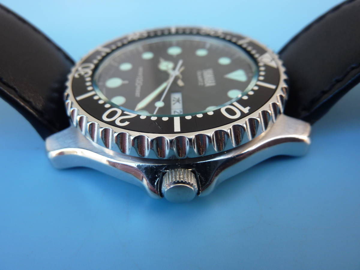 メンズ 極美品 稼働品 CITIZEN VEGA 3J00 ヴィンテージ ダイバーズ
