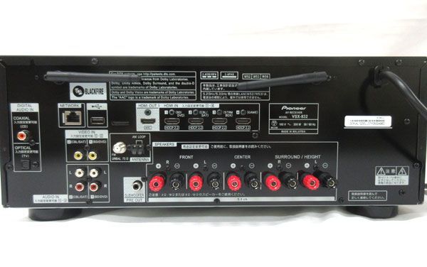 送料300円(税込)■vd810■パイオニア AVレシーバー VSX-832(B) ※ジャンク【シンオク】