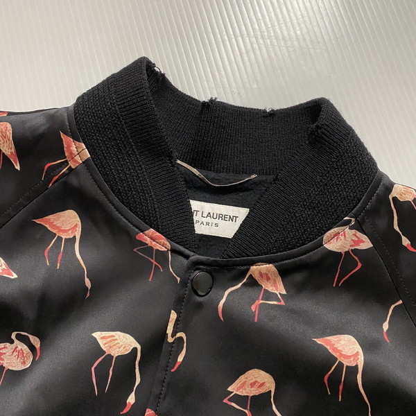 美品 国内正規品】SAINT LAURENT サンローラン フラミンゴ柄 ボンバー 