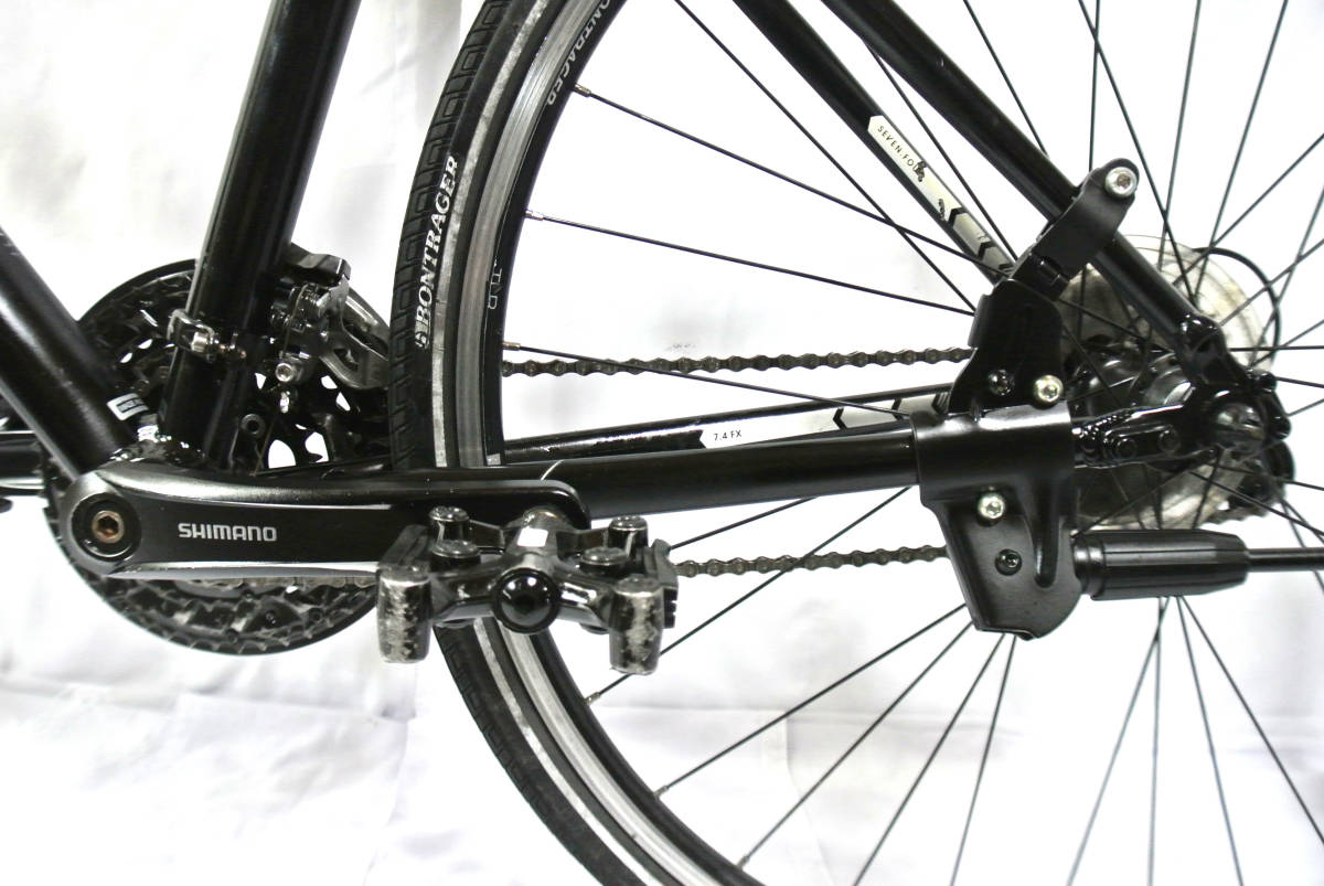 10-068 ☆ 1円-【TREK】※ FX7.4 軽快クロスバイク SHIMANO 27速 黒色