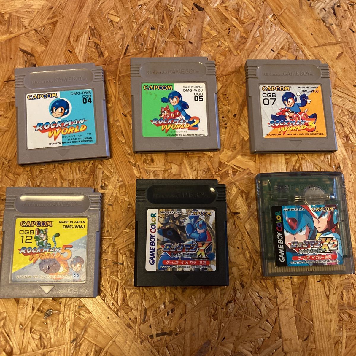 ゲームボーイ ロックマンセット まとめ売り ロックマンワールド ロックマンx x2 ワールド2 ワールド3 ワールド5 Megaman rockman world