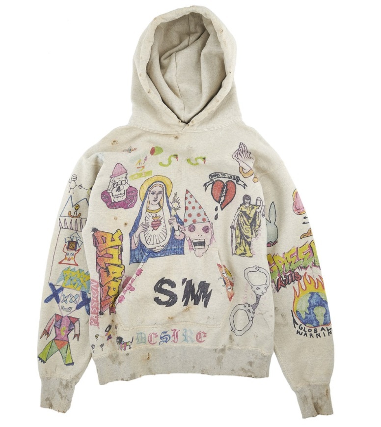 【格安，人気セール】 同様.正規品 21ss SAINT MICHAEL 落書き パーカー Lサイズ セントマイケル SAINT Mxxxxxx Ready made フーディ トレーナー スウェット(Lサイズ)｜売買されたオークション情報、yahooの商品情報をアーカイブ Lサイズ