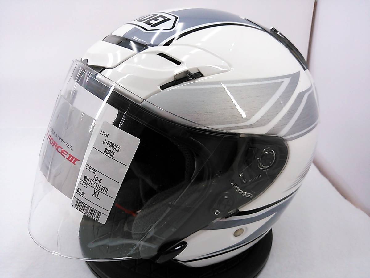超激得，送料無料 程度上 SHOEI ショウエイ J-FORCEⅢ J-FORCE3 Jフォース3 SURGE サージ XLサイズ(XLサイズ)｜売買されたオークション情報、yahooの商品情報をアーカイブ公開 - オークファン ジェットヘルメット