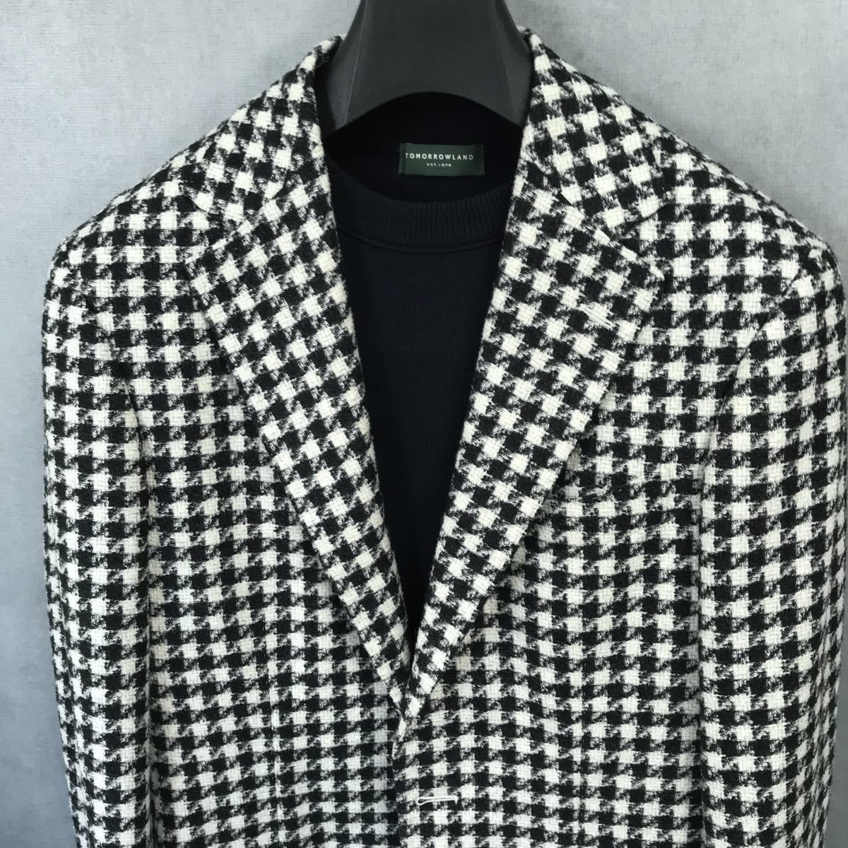 極美品 BEAMS F CUSTOM Tailor BEAMS ジャケット 44 ハウンドトゥース 