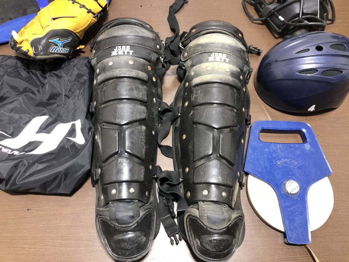 604◇mizuno JSBB 防具 キャッチャー プロテクター マスク ミット ZETT