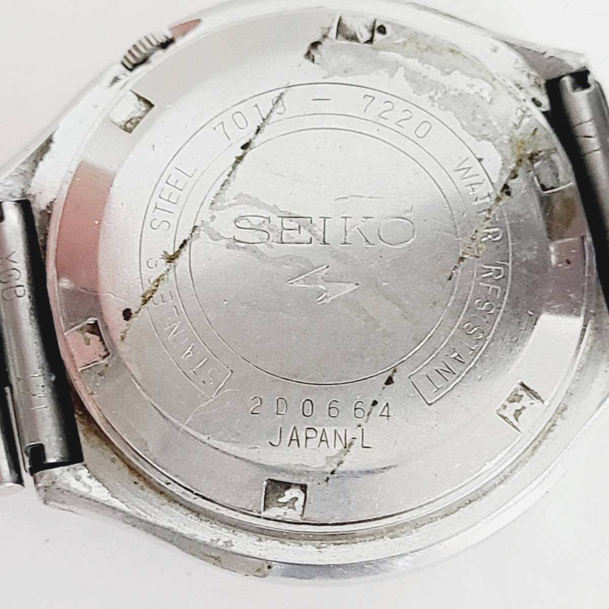 動作品SEIKO advan 7019-7280 自動巻き メンズ腕時計 稼働・美
