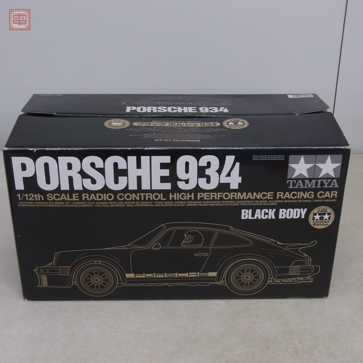 タミヤ1⁄12ブラックポルシェ 934 GT-01シャーシ限定 タミヤ RC