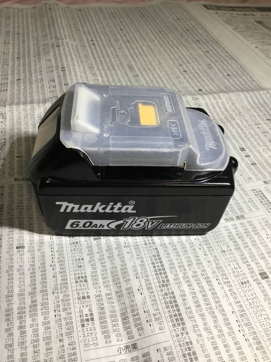 【格安，送料無料】 マキタ純正 18V 6.0Ah バッテリーBL1860B 残量表示付 急速充電器対応/雪マーク付 セットバラシ品(電動工具)｜売買されたオークション情報、yahooの商品情報をアーカイブ公開 - オークファン その他
