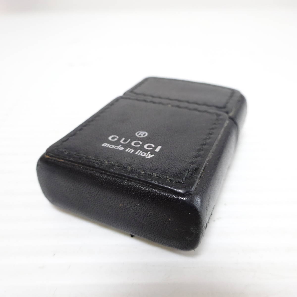 1576397-167】GUCCI グッチ zippo ライター 箱付き ブラック