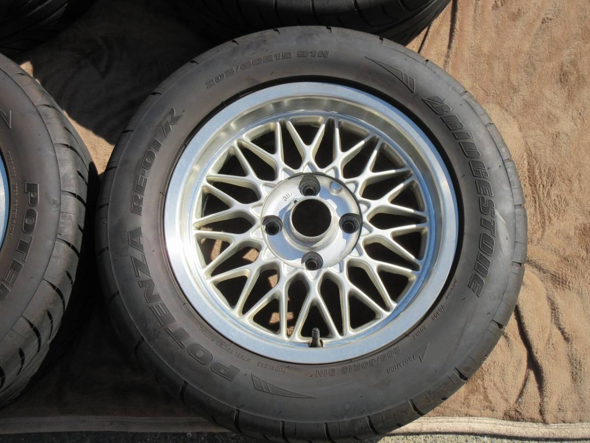 旧車 BBS RG風メッシュ タイヤホイール 6.5J+19 PCD114.3 4H 