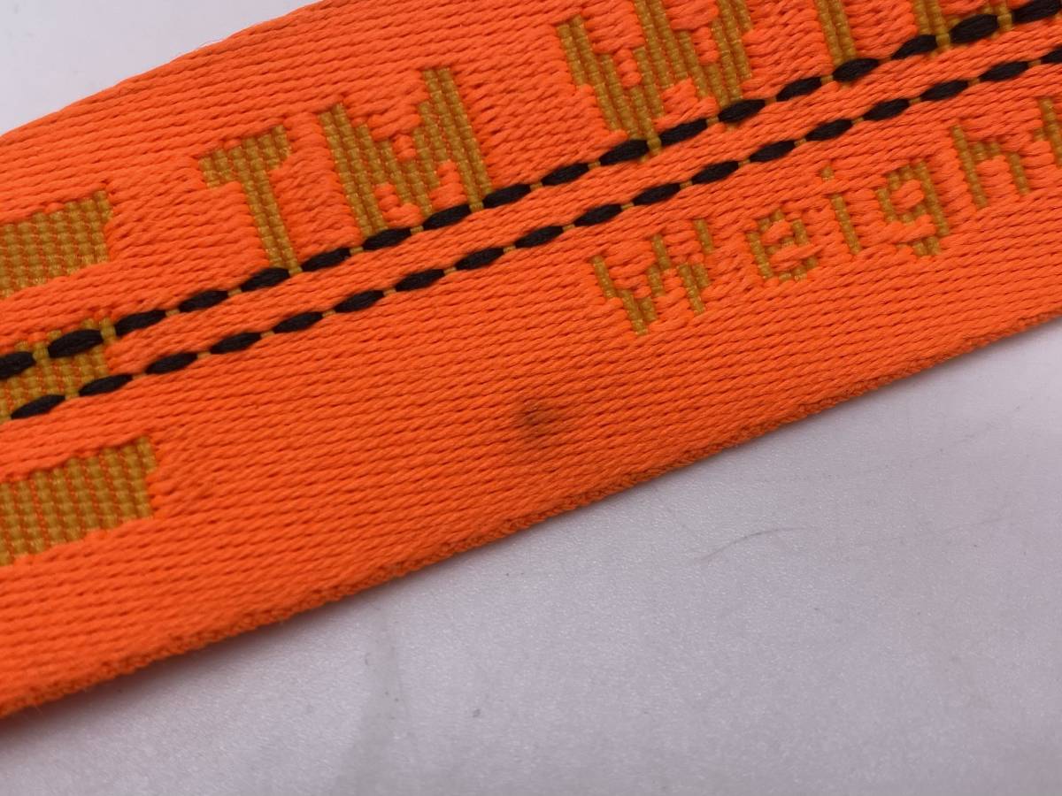 中古】OFF-WHITE オフホワイト 2018SS INDUSTRIAL BELT ORANGE  