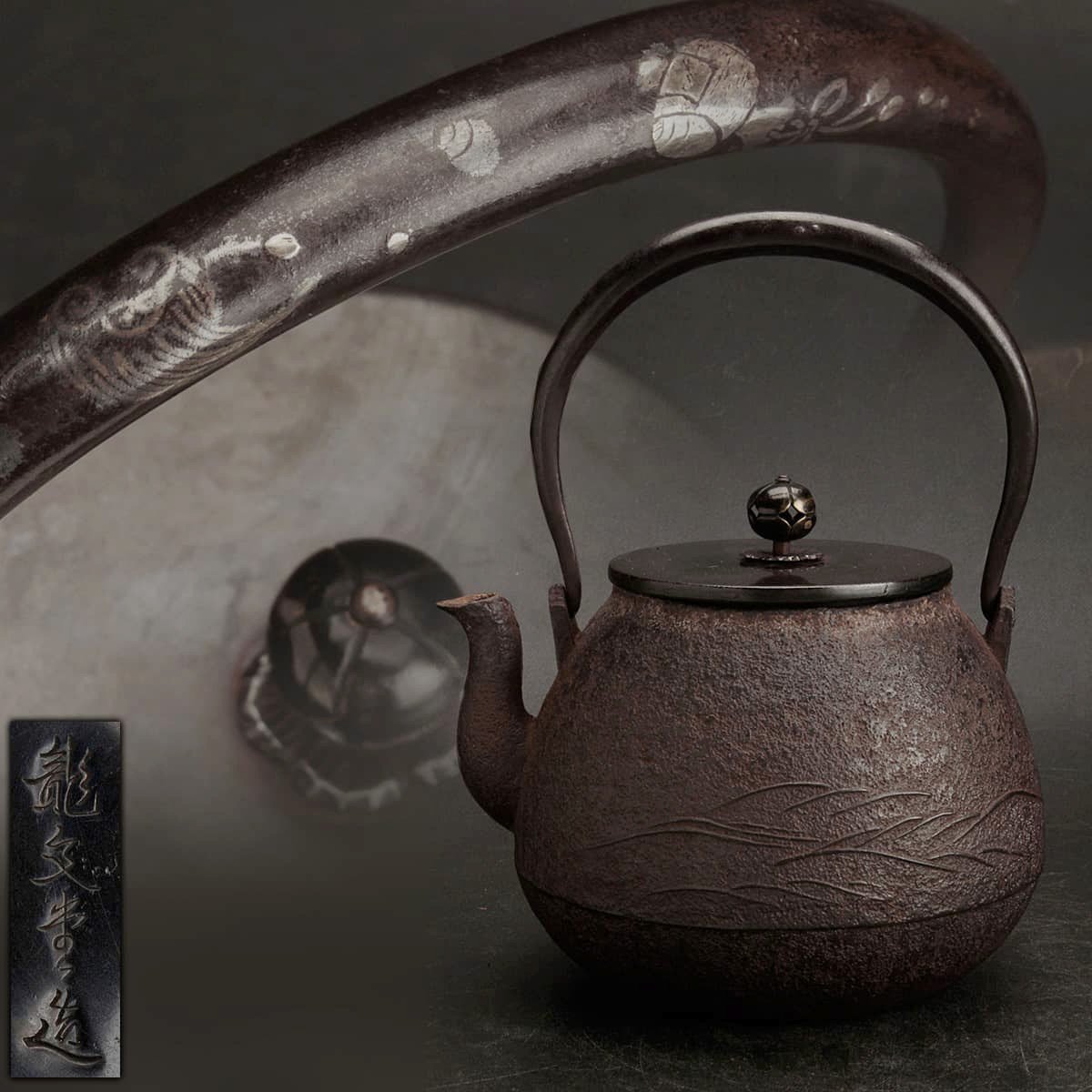 古美術品 銅製 超大型孔雀香炉 置物 特大96cm 重量8kg 細密造 仏教美術