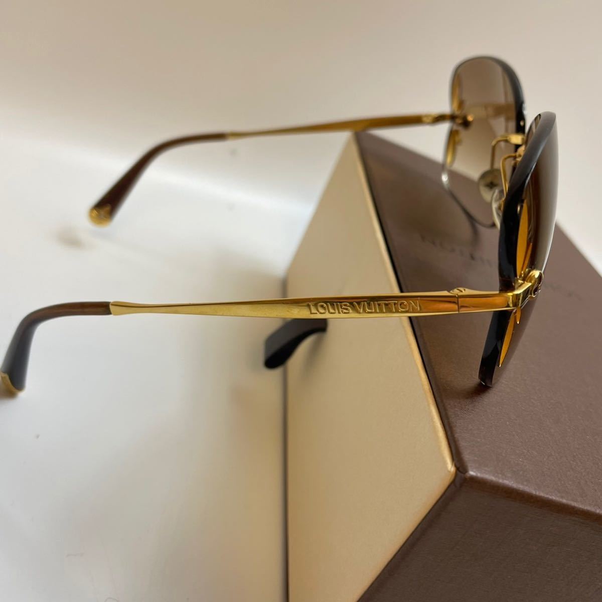 LL750】ルイ・ヴィトン LOUIS VUITTON リリー サングラス ゴールド  