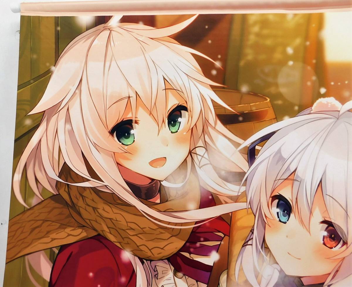 32△120/【中古】軸中心派 神絵祭-彩- 三嶋くろね B0タペストリー 雪の 