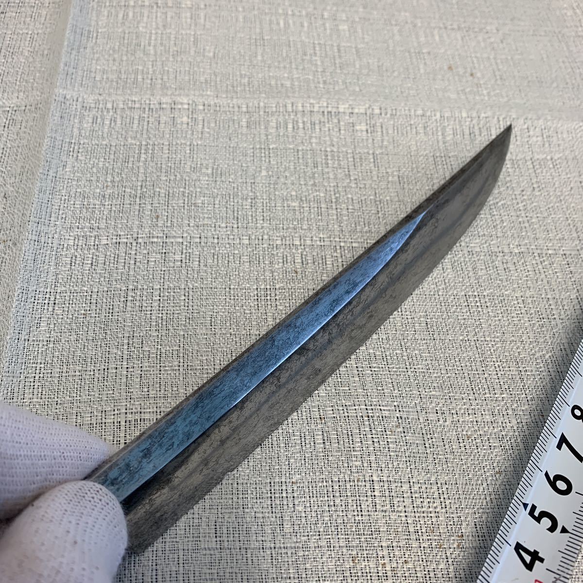 残欠 全長14.1cm 玉鋼 江戸時代 切断刀 玉鋼 残欠