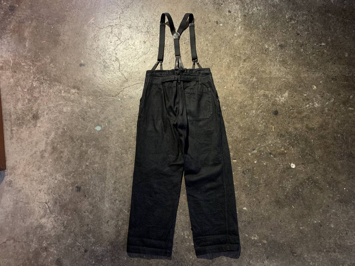 COMOLI 19AW デニムオーバーパンツ サスペンダー付 2019AW コモリ P01 
