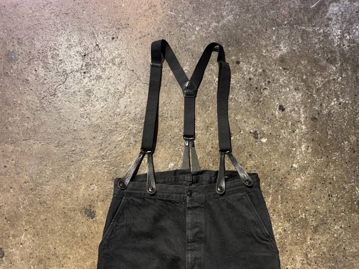 COMOLI 19AW デニムオーバーパンツ サスペンダー付 2019AW コモリ P01 