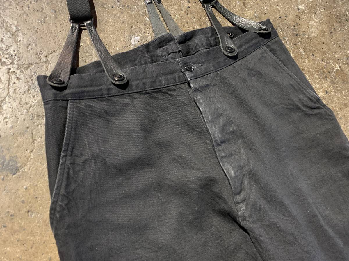 COMOLI 19AW デニムオーバーパンツ サスペンダー付 2019AW コモリ P01 
