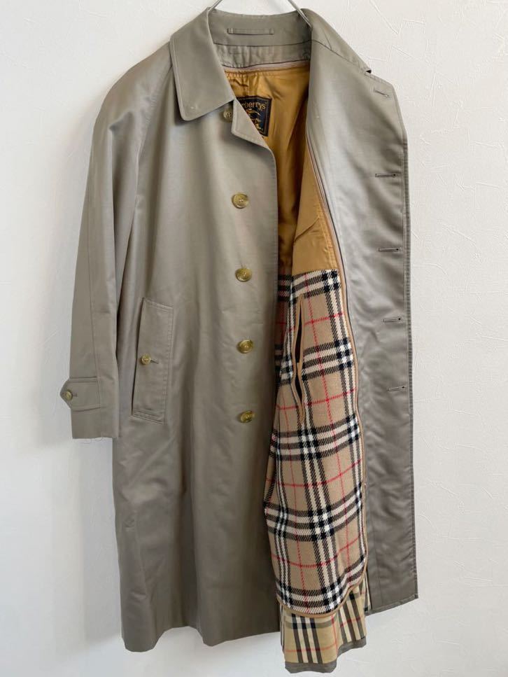 バーバリー PRESTIGE COLLECTION シルク混 ステンカラーコート Burberrys PRESTIGE COLLECTION バーバリー ノバチェック ステンカラー