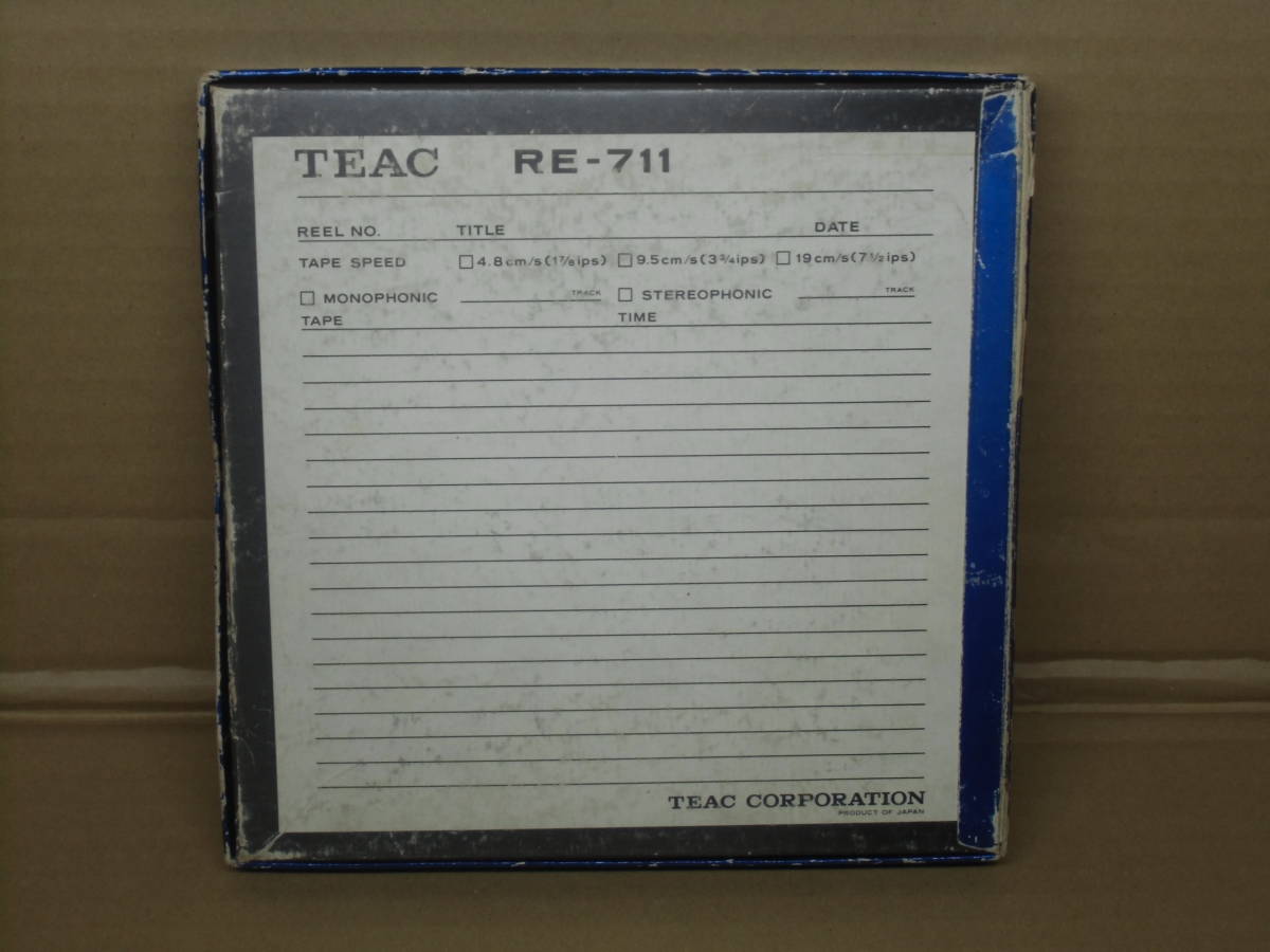 オープンリール（空リール）　TEAC　RE-711　7号メタリック　1本　ジャンク品 TEAC RE-711 メタルリール REEL METAL 返品保証