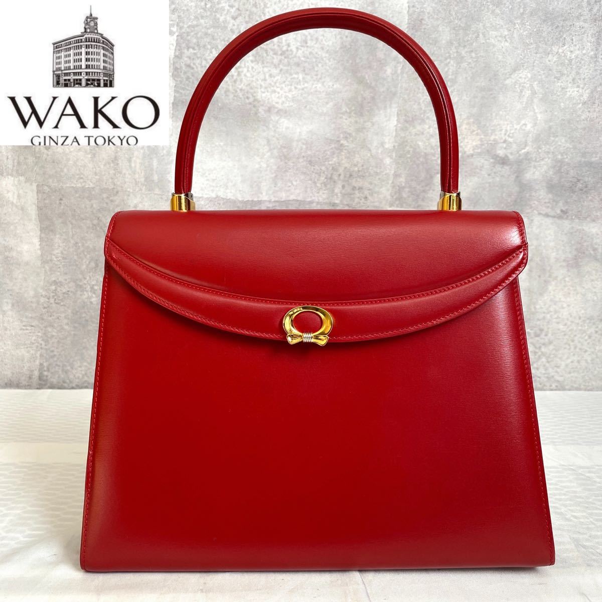 極美品 定価11万程 WAKO ワコウ 銀座 和光 フォーマル 赤 レッド