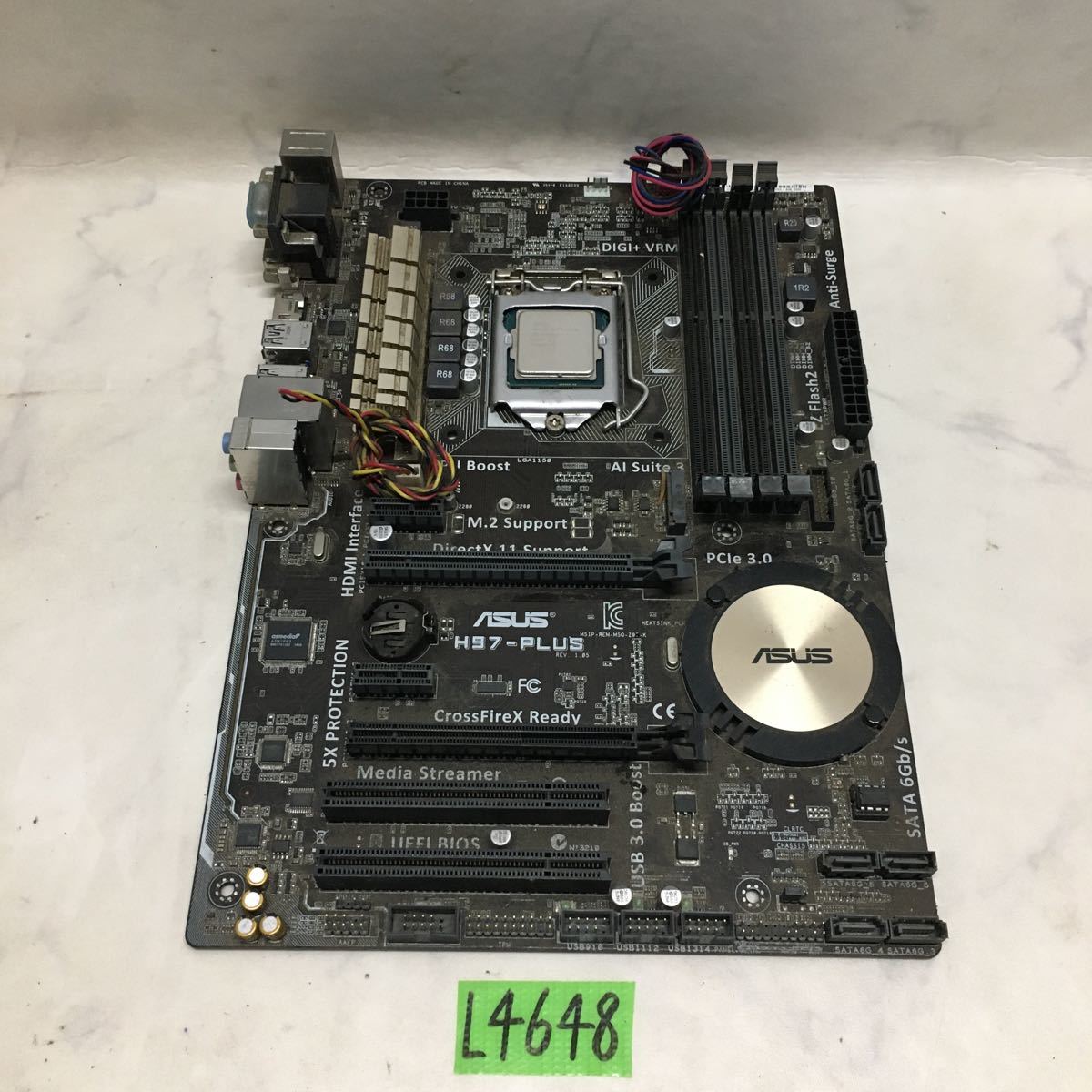 L4648) マザーボード ASUS H97-PLUS + インテル Intel core i7 4790K
