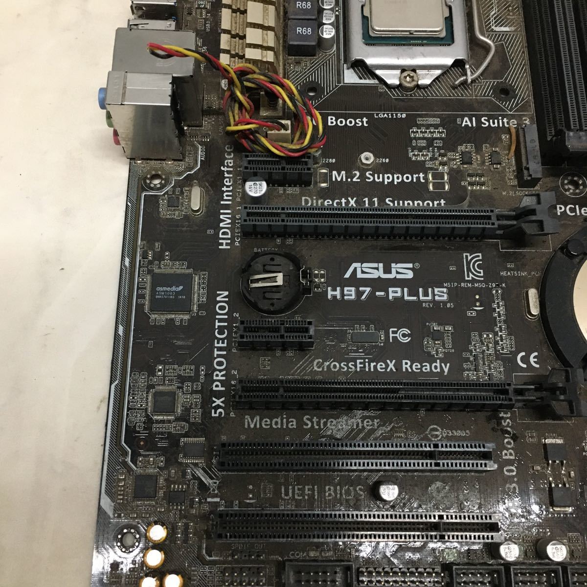 L4648) マザーボード ASUS H97-PLUS + インテル Intel core i7 4790K