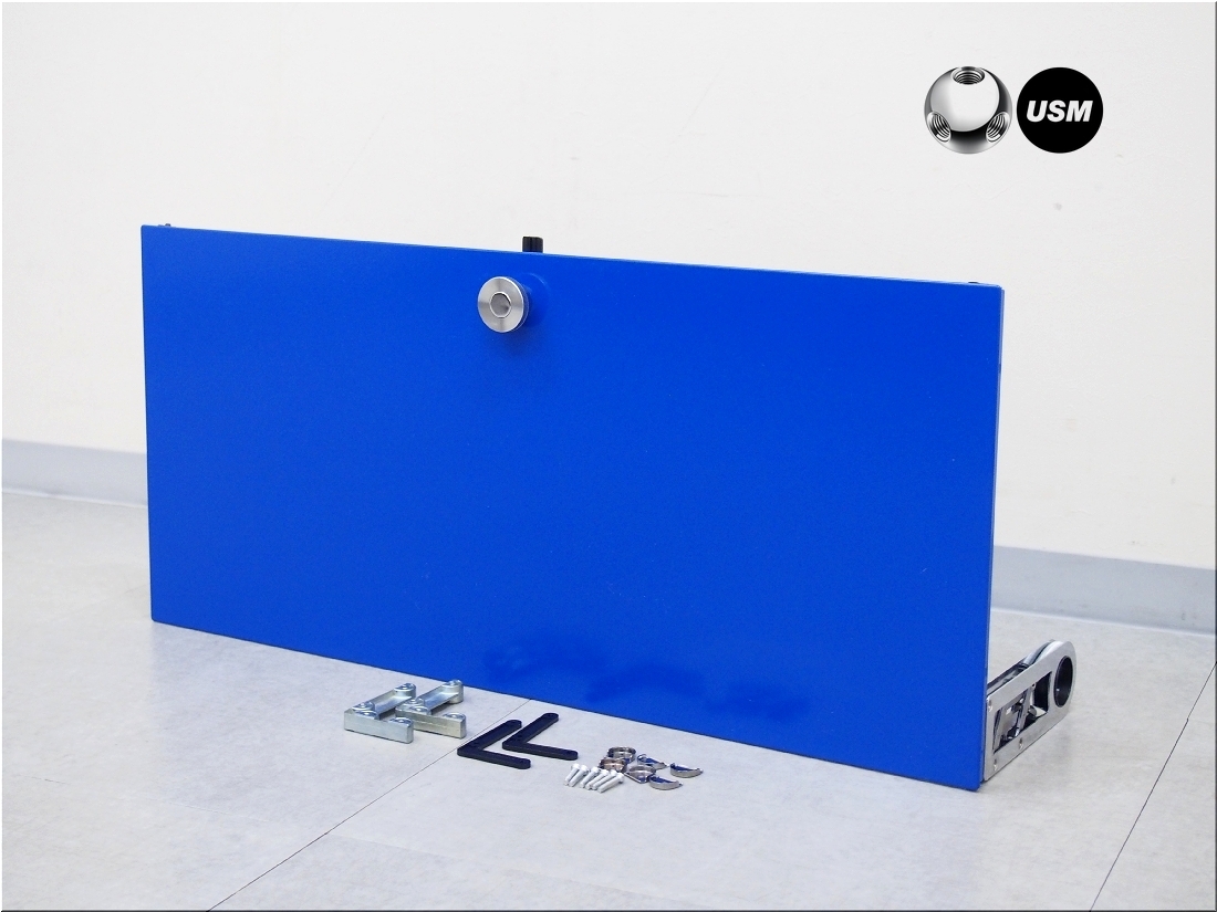 【送料無料，定番】 ① USM Haller ハラーシステム 純正 ドロップダウンドア ジェンシャンブルー 73&times;33㎝ 取付部材付 パーツ 検 キャビネット オフィス(キャビネット、デスクワゴン)｜売買されたオークション情 キャビネット、デスクワゴン