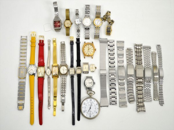 腕時計まとめ40点 □ジャンクまとめて!!□ブランド腕時計・パーツセット クォーツ＆手
