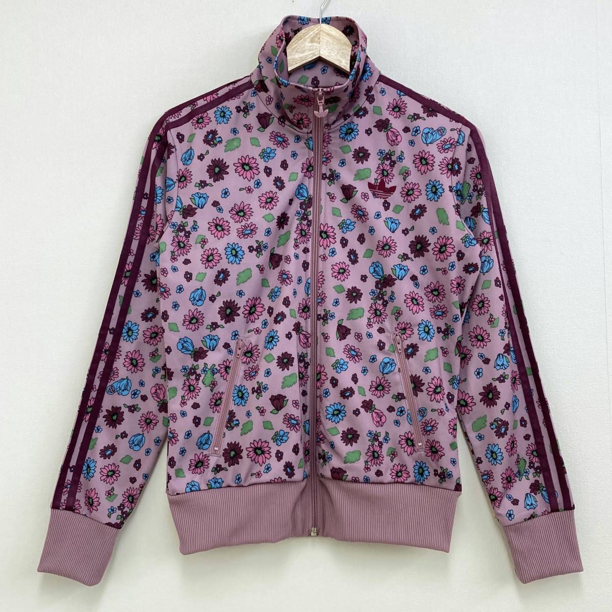 adidas originals ジャージ 花柄 総柄 パープル 紫 Mサイズ アディダス 