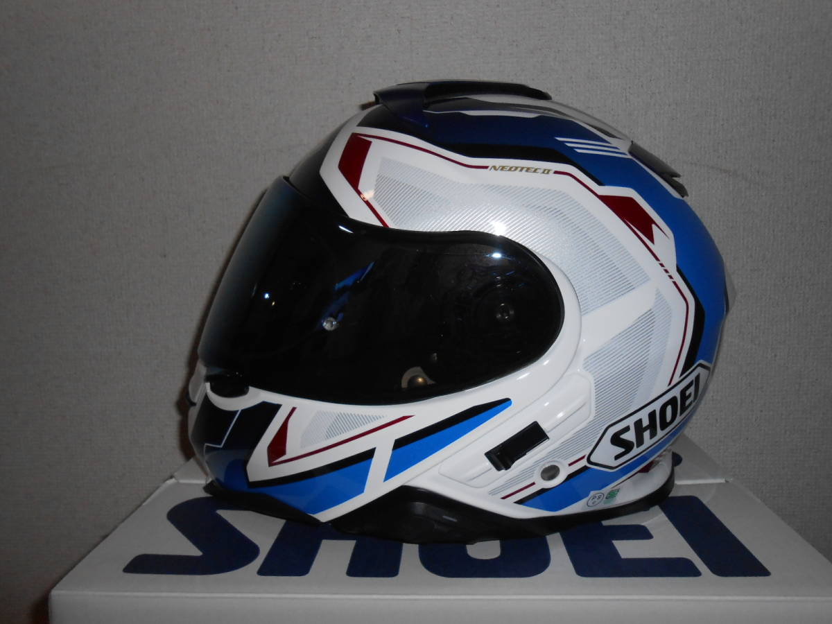 美品！SHOEI ショウエイ NEOTEC II RESPECT ネオテック2 （BLUE/RED 