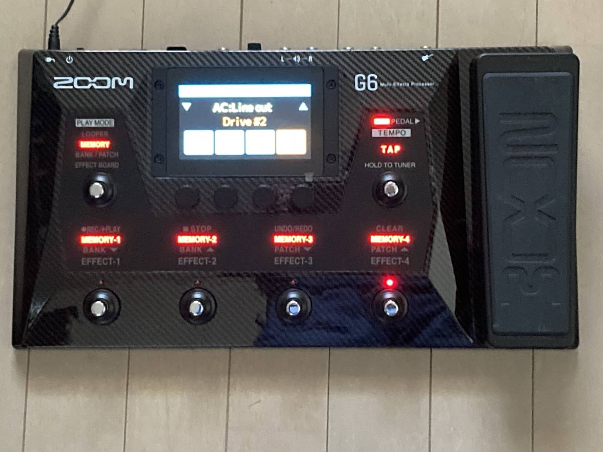ZOOM ズーム G6 マルチエフェクター ご覧いただきありがとうございます