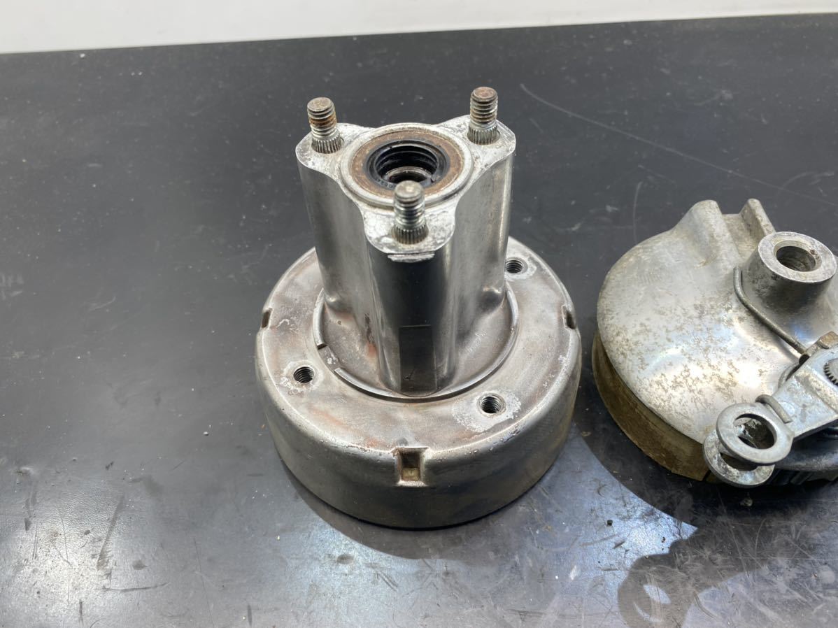 バイク 4Lモンキー 純正ハブ ドラム ブレーキセット 当時物？