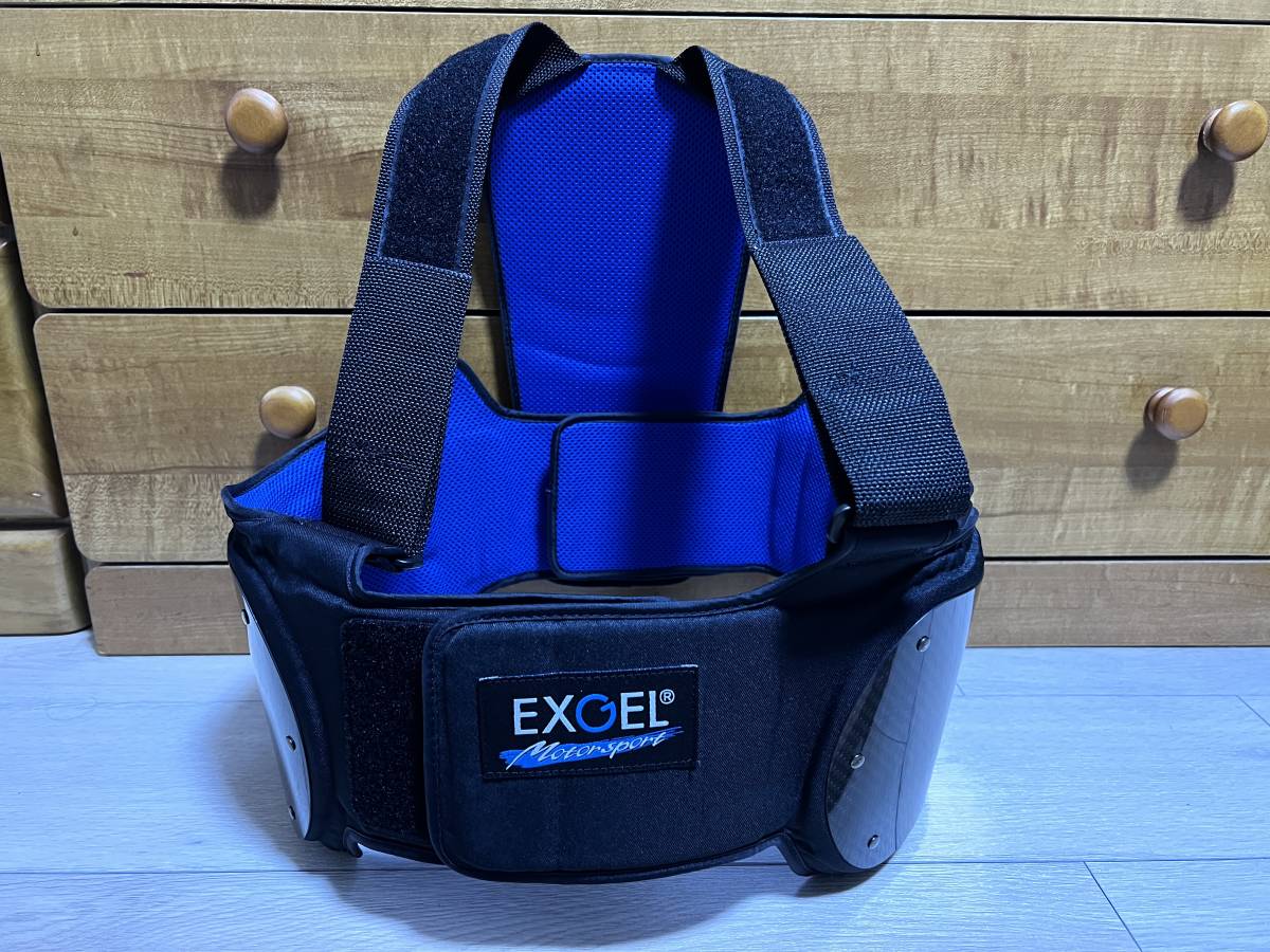 美品【EXGEL / ドライカーボン製】レーシングカート用リブプロテクター 