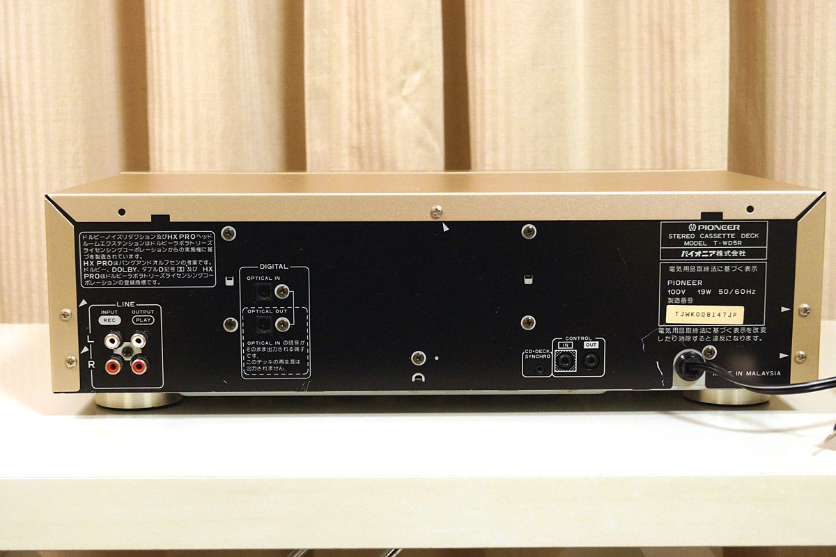 Pioneer T-WD5R ダブルリバース カセットデッキ T-WD5R パイオニア