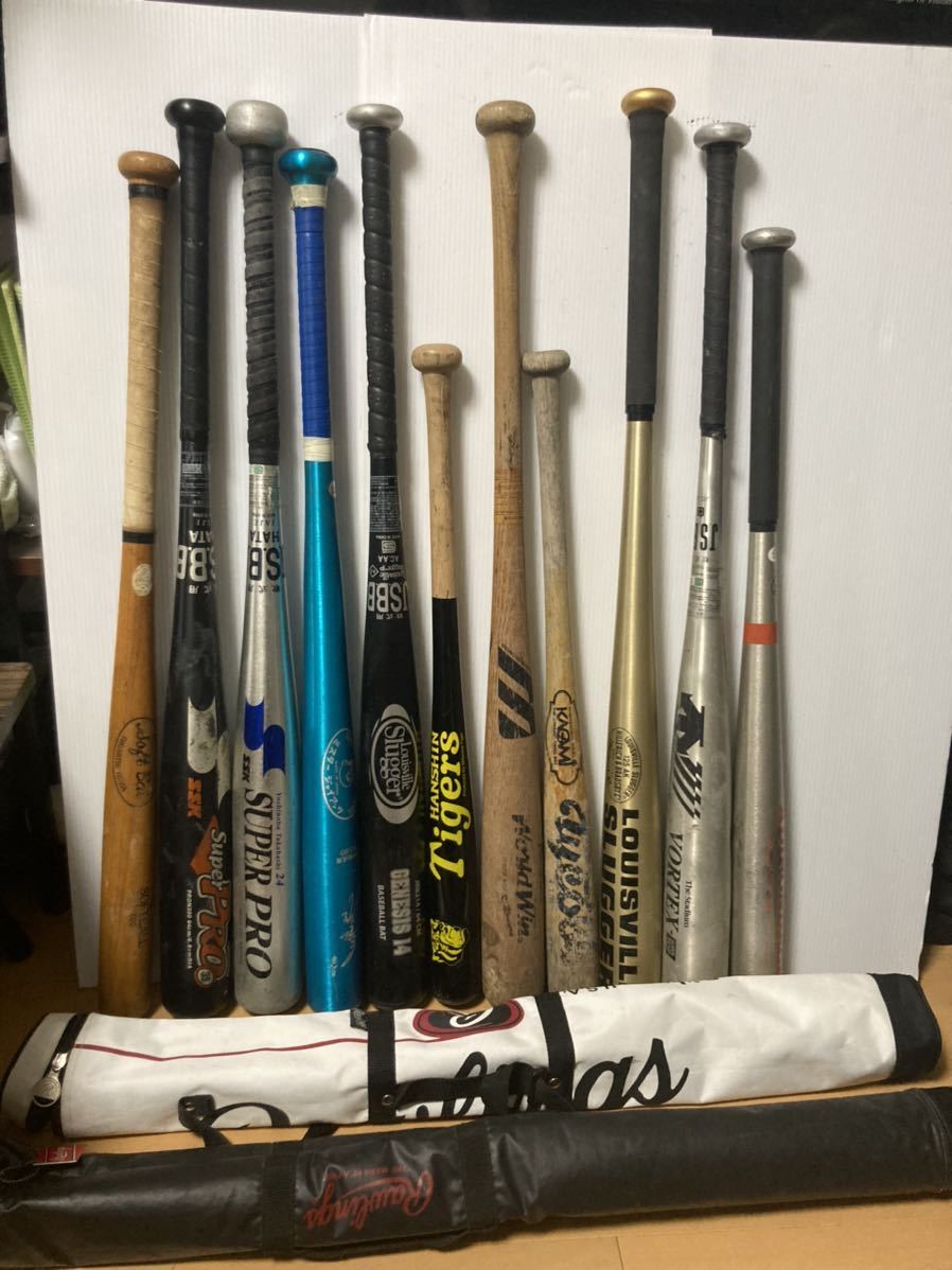 11本セット】軟式野球バット 大人用 少年用 ミズノ SSK ルイスビル 
