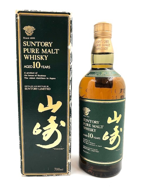 未開封！ 山崎 10年 グリーンラベル 750ml 40% 箱入 SUNTORY WHISKY