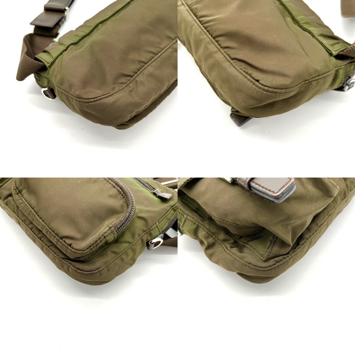 1円 【極希少】 PRADA プラダ ボディバッグ ウエストポーチ メンズ