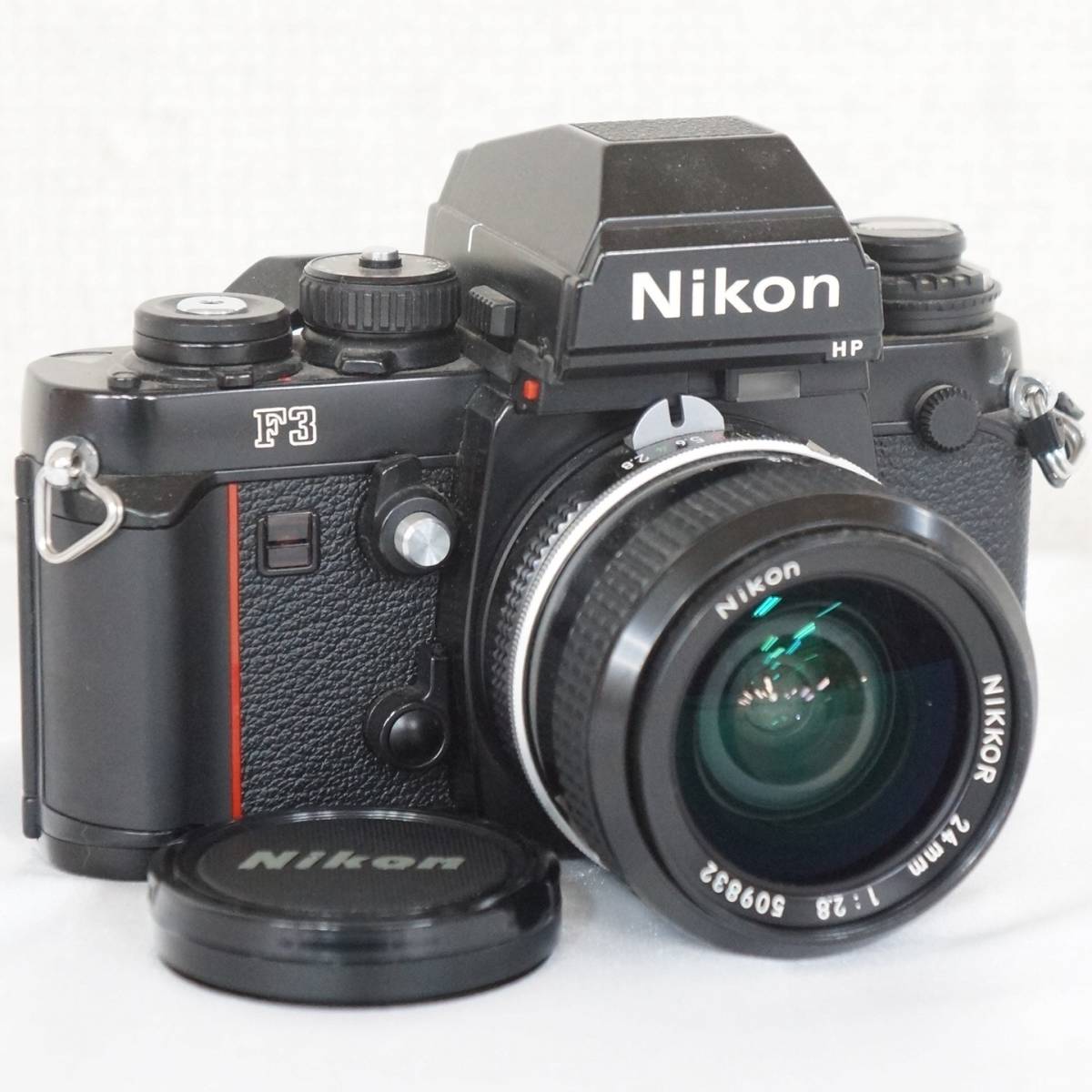 美品　ニコン　nikon F3HP 一眼フィルムカメラ ① Nikon ニコン F3 HP フィルムカメラ NIKKOR 24mm F2.8 レンズ
