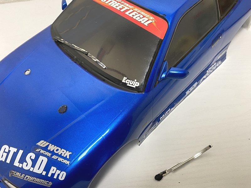 送料無料□タミヤ 1/10 日産 S15 シルビア ボディ ドリフト メタリック  